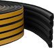 vidaXL Door Draft Stopper Window Rod in Black Colour 0.6cm