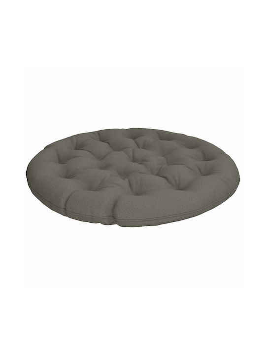 vidaXL Gartenstuhlkissen Rund Grau 130x12cm