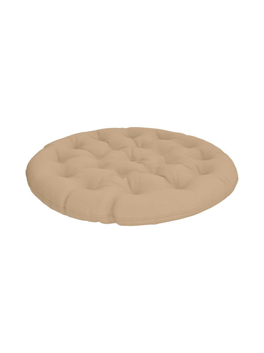 vidaXL Gartenstuhlkissen Rund Sand 100x12cm