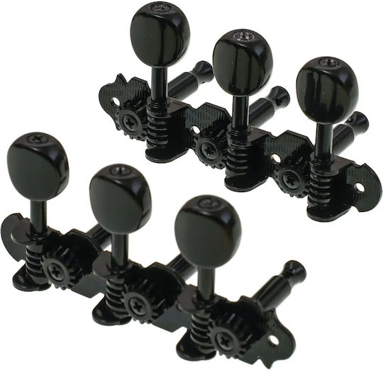 Grover Gb120-ss 3+3 Schwarze Knöpfe