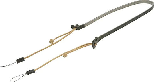 Artisan & Artist Acam-p12 Flynn Kamerazubehör Paracord Trager Mit Verstellbarer Länge In Leder Schlaufe Tan