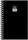 Innostat Daily Agenda B6 2027 Black Spiral 10x14cm