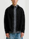 Дълъг ръкав Overshirt със стандартна кройка Black