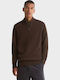 Herrenblusen Dunkel Beiges Pullover