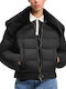 Μακρύ Γυναικείο Bomber Jacket Μαυρο