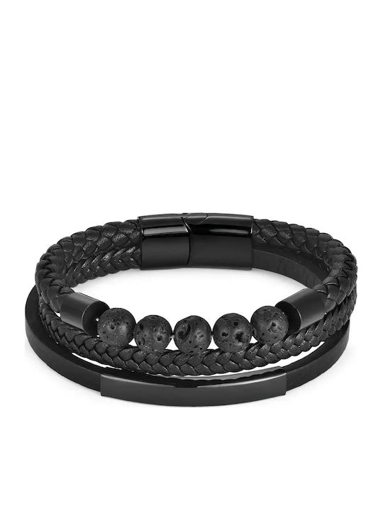 Legend Accessories Ανδρικό Βραχιόλι από Δέρμα