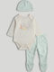 Mothercare Set Bodysuit with Pants Green 3 Pieces