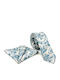 Legend Accessories Set of Men's Printed Ties in Turquoise Colour
