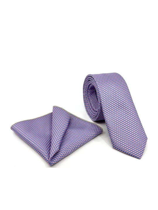 Legend Accessories Σετ Ανδρικής Γραβάτας σε Λιλ...