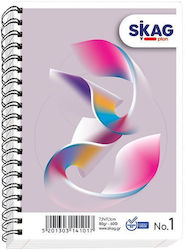 Skag Caiet Spirală Cu Dungi 60 Foi Violet
