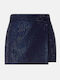 Mini Envelope Skirt Navy Blue