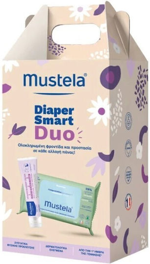 Mustela Diaper Smart Duo Set de îngrijire 50ml 60 bucăți