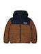 Kids Casual Short Brown-Blue Jacket