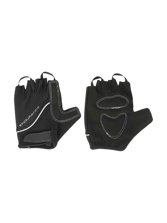 Endurance Fahrradhandschuhe Erwachsene Schwarz