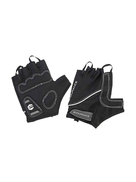 Endurance Fahrradhandschuhe Erwachsene Schwarz