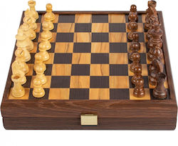 Manopoulos Staunton Lucrat manual Șah din Lemn de Măslin 27x27cm Manopoulos Staunton Lucrat manual Șah din Lemn de Măslin 27x27cm
