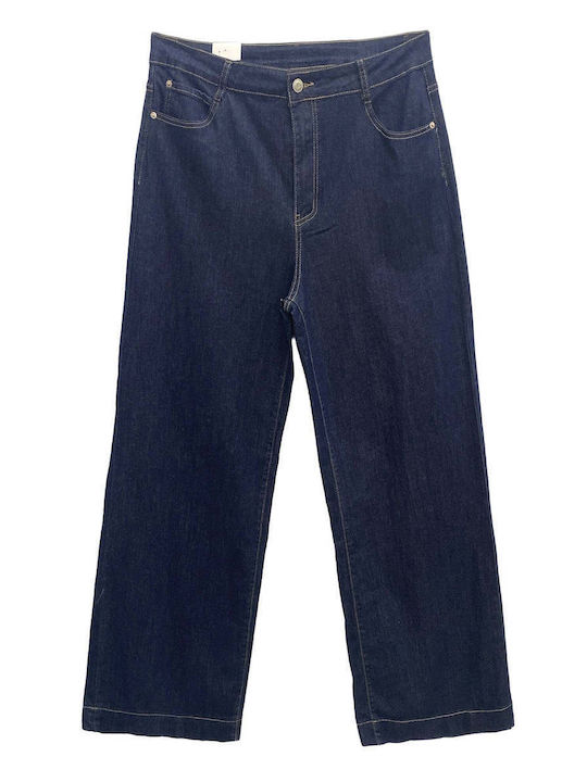 High Rise Women's Jean Pants in Wide Leg Style