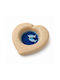Handgemachter Aschenbecher Herz Fische Meeresgrund 10,5cm
