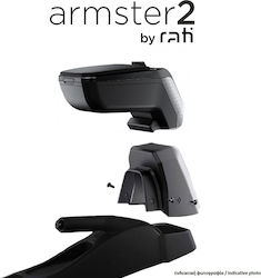 Rati Окомплектован Подлакътник Armster 2 Fiat 600 2024 Отделящ Се Джоб Пластмаса Изкуствена Кожа Черен Адаптор За Монтаж 1 Комплект V01894+v01563 Rati C18941563/rt