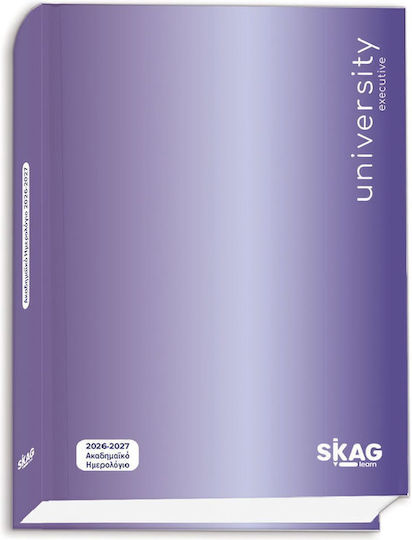 Skag Skag Universität Täglich Akademische Tagesordnung 2026/27 Weiß 14x21cm