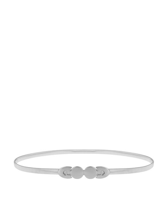 Elastische Damen Gürtel Kette Silber
