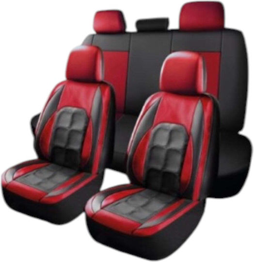 Rchang Set De Huse Scaune Auto Pvc 9 Bucăți 5101-50 Roșu