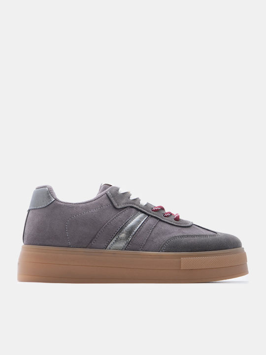 Women's Flatforms Grey Sneakers