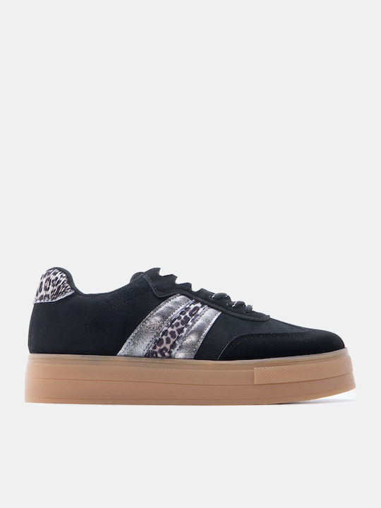 Luigi Women's Flatforms Sneakers Black