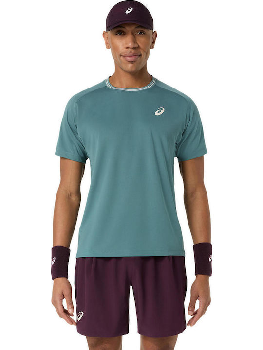 ASICS Game Ss 2041A379-401 Men's Green Blouse