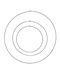 Decoris Christmas Decorative Metal Wreath with Diameter 30cm Black