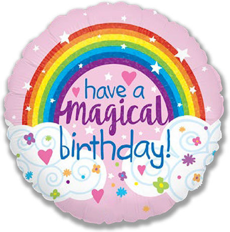 18 Zoll Luftballon Have A Magical Geburtstag Regenbogen