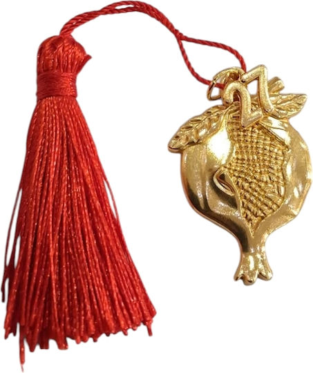 Щастие За Дома Handmade 2027 Пискюл Голям Златист Нар 3х4см 2027-gf3024