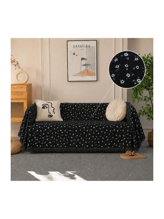 My Home Luxury Margarita Armchair Throw Jacquar...