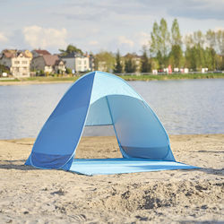 ikonka Pop Up Strandzelt Blau ikonka Pop Up Strandzelt Blau