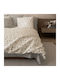 Charalambidis Textiles Oreon Bed Sheet King Size with Rubber Hugger 180x200+30cm Grey