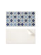 Vinyl Tile Set Kitchen Or Bathroom Decoration Geometric Flower Pattern 10x40x20 Cm