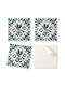 Pack Vinyl Tiles Easy Installation Bird Flower Pattern 9x30x30 Cm