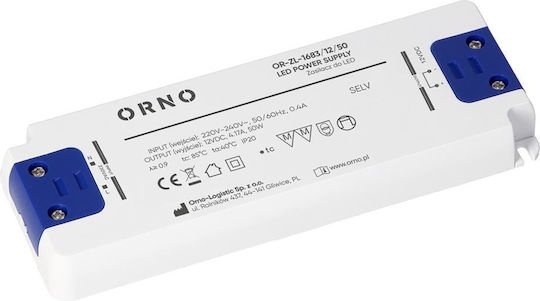 Плоско LED Захранване 12 V DC 50 W IP20