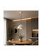 Lumini Suspendate Glob Alb-Auriu Ro11381