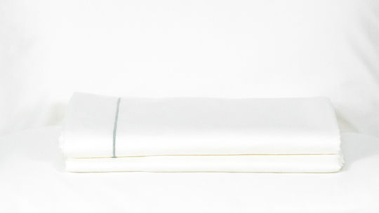 Cearceaf Satin Bumbac Linia Mărime Cearceaf 200x200 Cm Pearl Linia