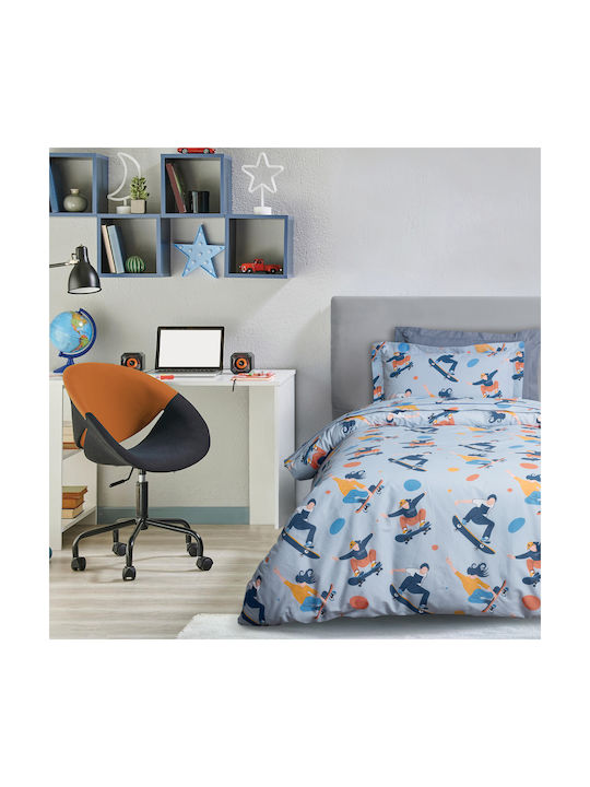 Das Home Σετ Σεντόνια Μονά Βαμβακερά 4985 Grey ...