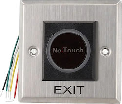 Mentor Acs034 Touchless Exit Button Access Control Infrared Sensor No Nc Com 12-24v Recessed Illuminated Steel