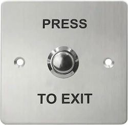 Mentor Acs046 Access Control Exit Button No Com 12v Recessed Steel