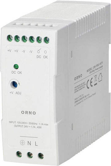 Industrial DIN Rail Power Supply 24 V DC 2.5 A 60 W