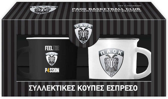 Χάρτινη Πόλη Κούπα Κεραμική Καφέ 75ml 2τμχ