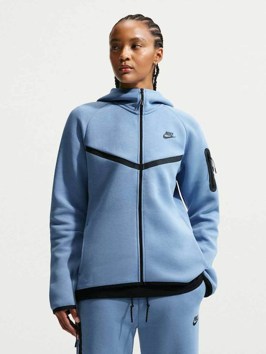 Nike Tech Fleece Fleece Γυναικεία Ζακέτα Blue