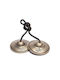 Χειροποίητα Κύμβαλα Διαλογισμού Meditation Cymbals Χαραγμένο Σχέδιο Om 6,7cm