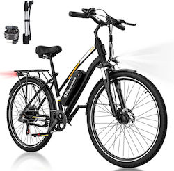 Evercross EK28M 28" Bicicletă Electrică de Oraș Negru Evercross EK28M 28" Bicicletă Electrică de Oraș Negru
