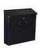 Perel Outdoor Metallic Mailbox in Black Colour
