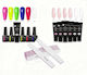 Set Uv Gel Set 6 Lacuri De Unghii Set Cu Pilă De Unghii